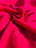 Soie rose fuschia par cour, soie naturelle, mousseline de soie, soie de mûrier, voile de soie, yardage de soie, soie froissée, soie à carreaux, soie texturée.