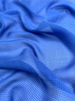 Transparent Bleu Marine Gingham À Motifs Stoned Silk Satin Pure Soie, Soie par cour, Mousseline de soie, Soie de mûrier, Yardage de soie, Soie lourde, Tissu de soie de luxe. 12 mm/ 143 cm de largeur.