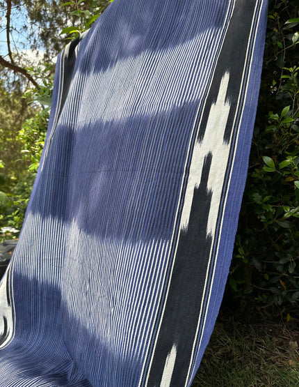 Tissu Indigo, Tissu japonais, Tissu Shibori, Tissu Ikat, Indigo, Ikat, Tissu Sashiko, Tissu Bleu Indigo, Tissu Teint Indigo, Coton.