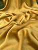 Soie pure satin jaune or, soie par cour, mousseline de soie, soie de mûrier, yardage de soie, soie lourde, tissu de soie de luxe. 14 mm/ 135 cm de largeur.