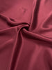 Bourgogne Rouge / Vin Rouge Stoned Silk Satin Pure Silk, Soie par cour, Mousseline de soie, Soie de mûrier, Yardage de soie, Soie lourde, Tissu de soie de luxe. 27 mm/ 135 cm de largeur.