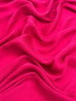 Soie rose fuschia par cour, soie naturelle, mousseline de soie, soie de mûrier, voile de soie, yardage de soie, soie froissée, soie à carreaux, soie texturée.