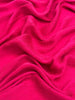 Soie rose fuschia par cour, soie naturelle, mousseline de soie, soie de mûrier, voile de soie, yardage de soie, soie froissée, soie à carreaux, soie texturée.