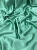 Spearmint Green Satin Pure Silk, Silk By The Yard, Silk Chiffon, Mulberry Silk, Silk Yardage, Heavy Weight Silk, Luxury Silk Fabric. 23 mm/ 135 cm width.