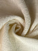 Ivory Unbleached Neutral Organic Cotton Fabric By The Meter, Crinkle Fabric, Wide Width.