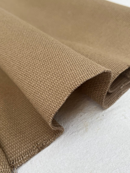 Tissu en coton adouci lourd par cour 400/m2 - Rembourrage Beige Foncé Style Français - Tissus d'ameublement naturels. %100 Coton - 150 cm de largeur