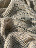 Tissu en lin écru blanc ivoire par cour, tissu en coton biologique, tissus naturels semi-transparents texturés à la main.