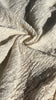 Neutral Stretchy Crinkle Cotton Fabric, Textured Surface,Off White Ivory Cotton Fabric,Light Weight.