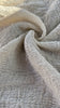 Neutral Stretchy Crinkle Cotton Fabric, Textured Surface,Off White Ivory Cotton Fabric, Light Weight.