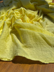 Crinkle Gauze Fabric, Multi Color Options Available, Sile Cloth. Sile Fabric.